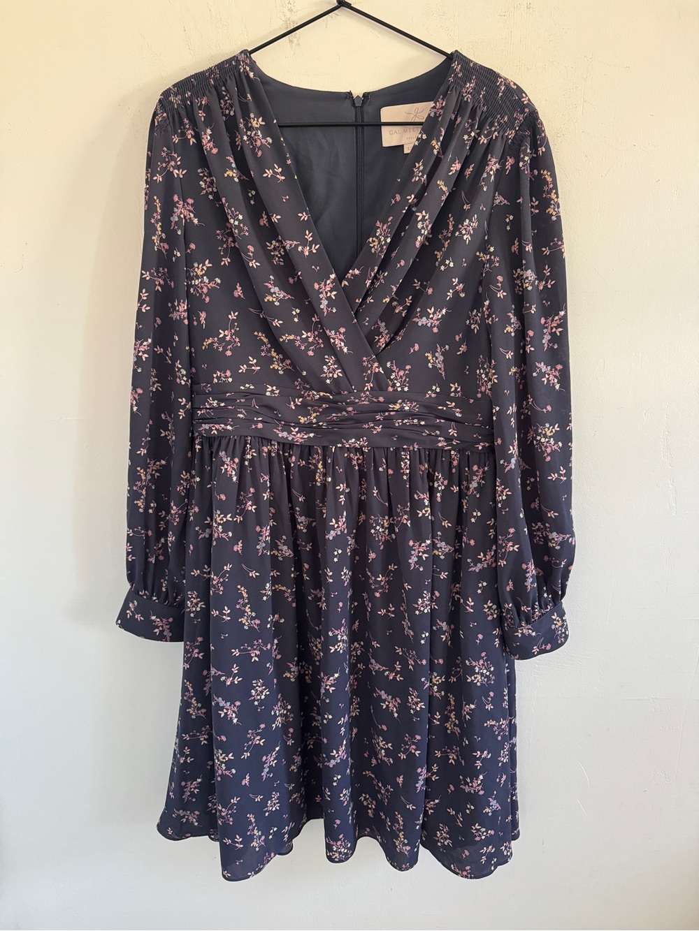 NEW Gal Meets Glam Kelsey Blue Floral Dress 12 - Picture 2 of 6
